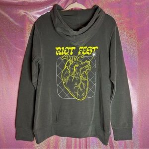 Riot Fest Music Festival Heart Grenade Independent Trading Company Hoodie